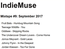 Tablet Screenshot of indiemuse.com